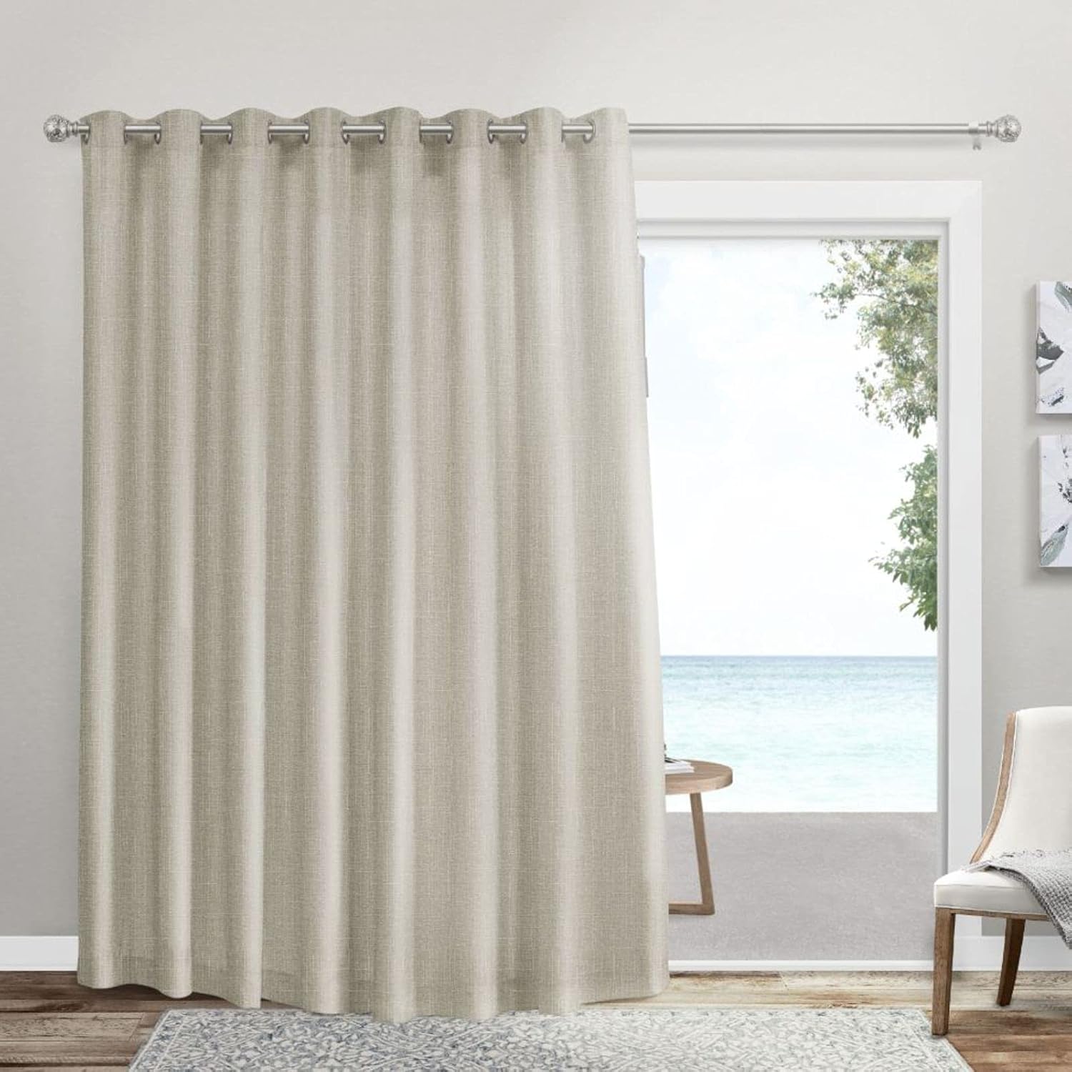 Exclusive Home Loha Curtain Panel 108x84 Natural
