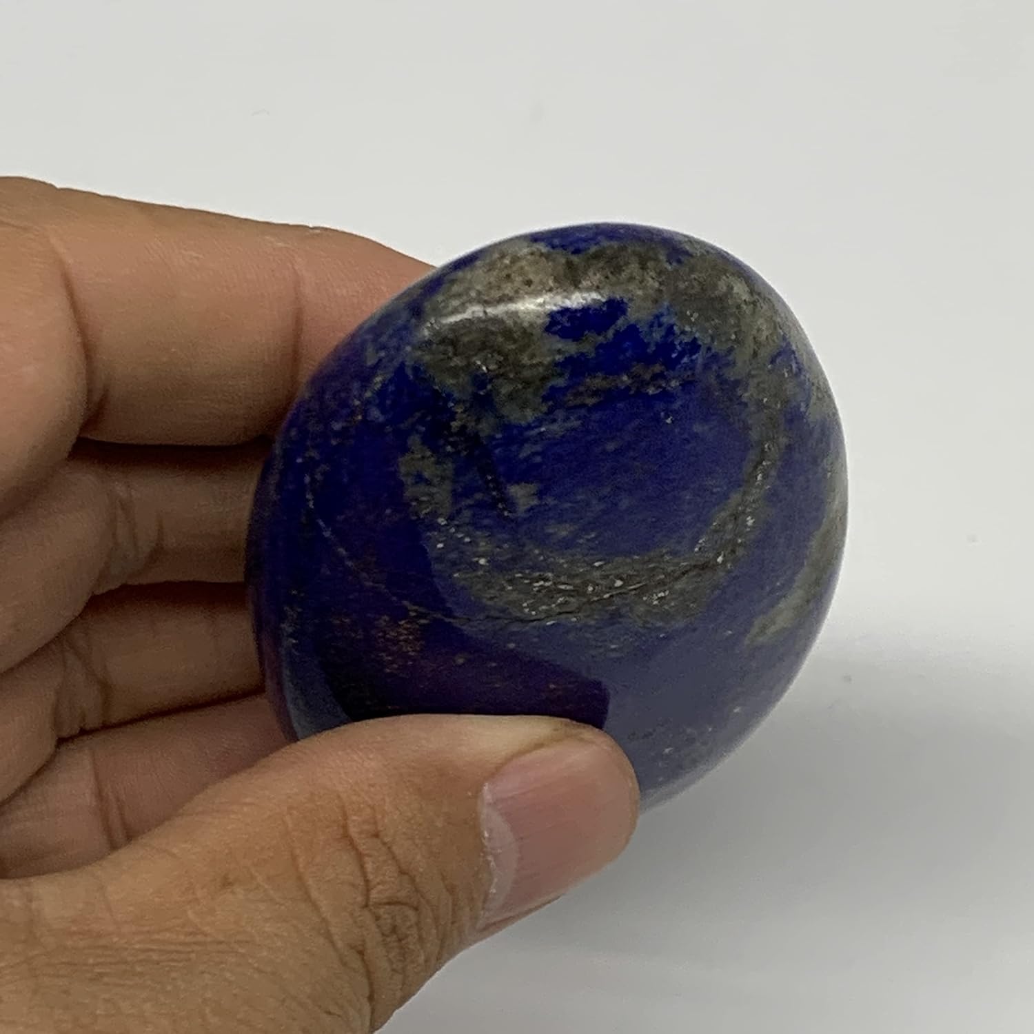 1392g Natural Blue Lapis Lazuli Palm Stone from Afghanistan