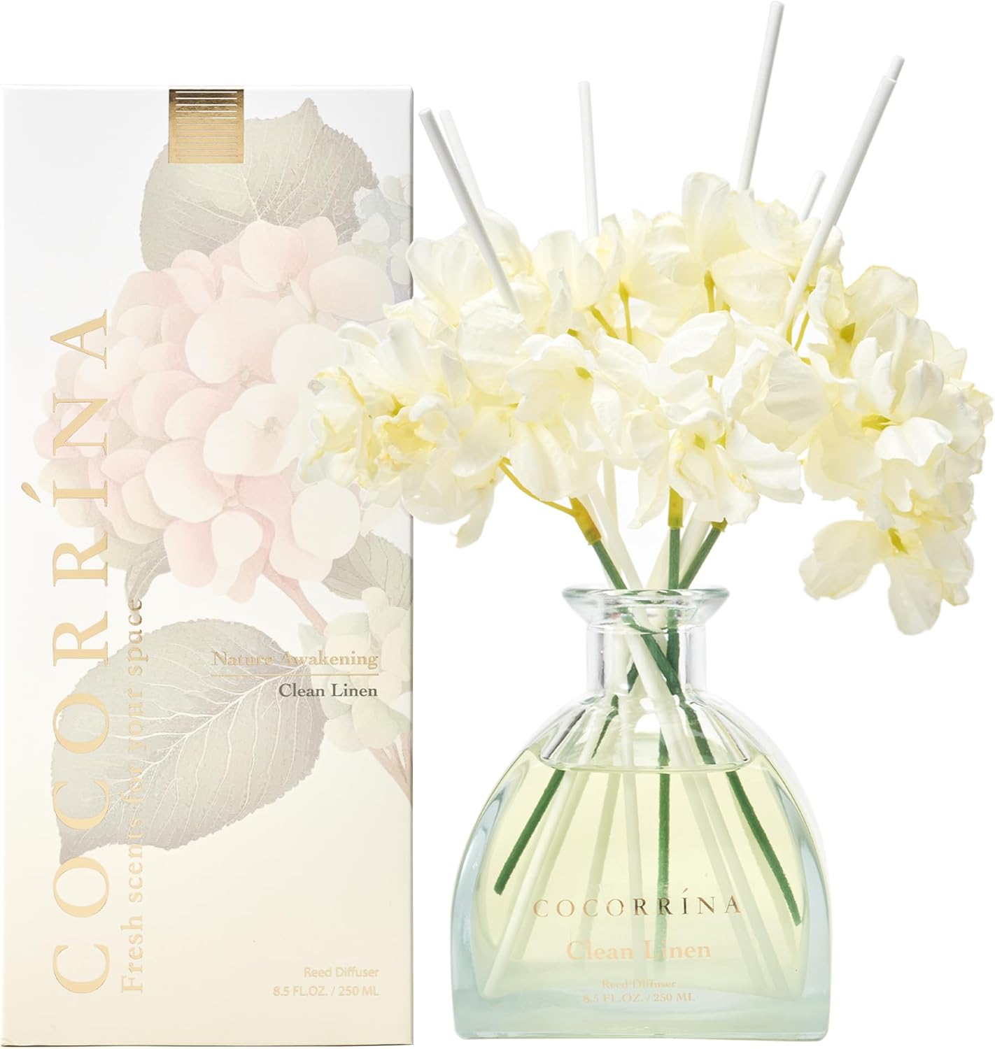COCORRINA Reed Diffuser 85 Oz Clean Linen Set