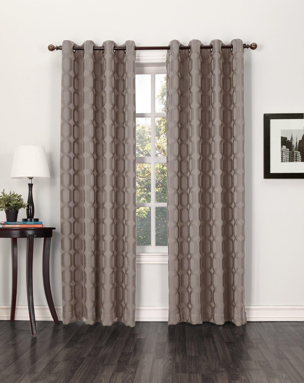 Sun Zero Benson Blackout Curtain Panel 52x95 Inch Sand