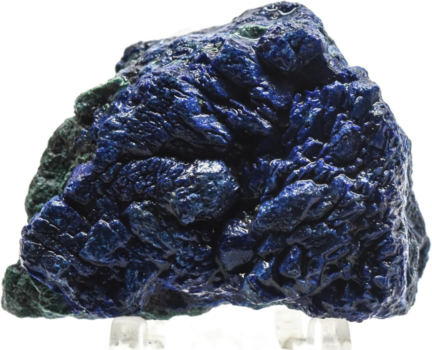 175ct Rich Blue Azurite with Green Malachite Cluster Rough Gemstone