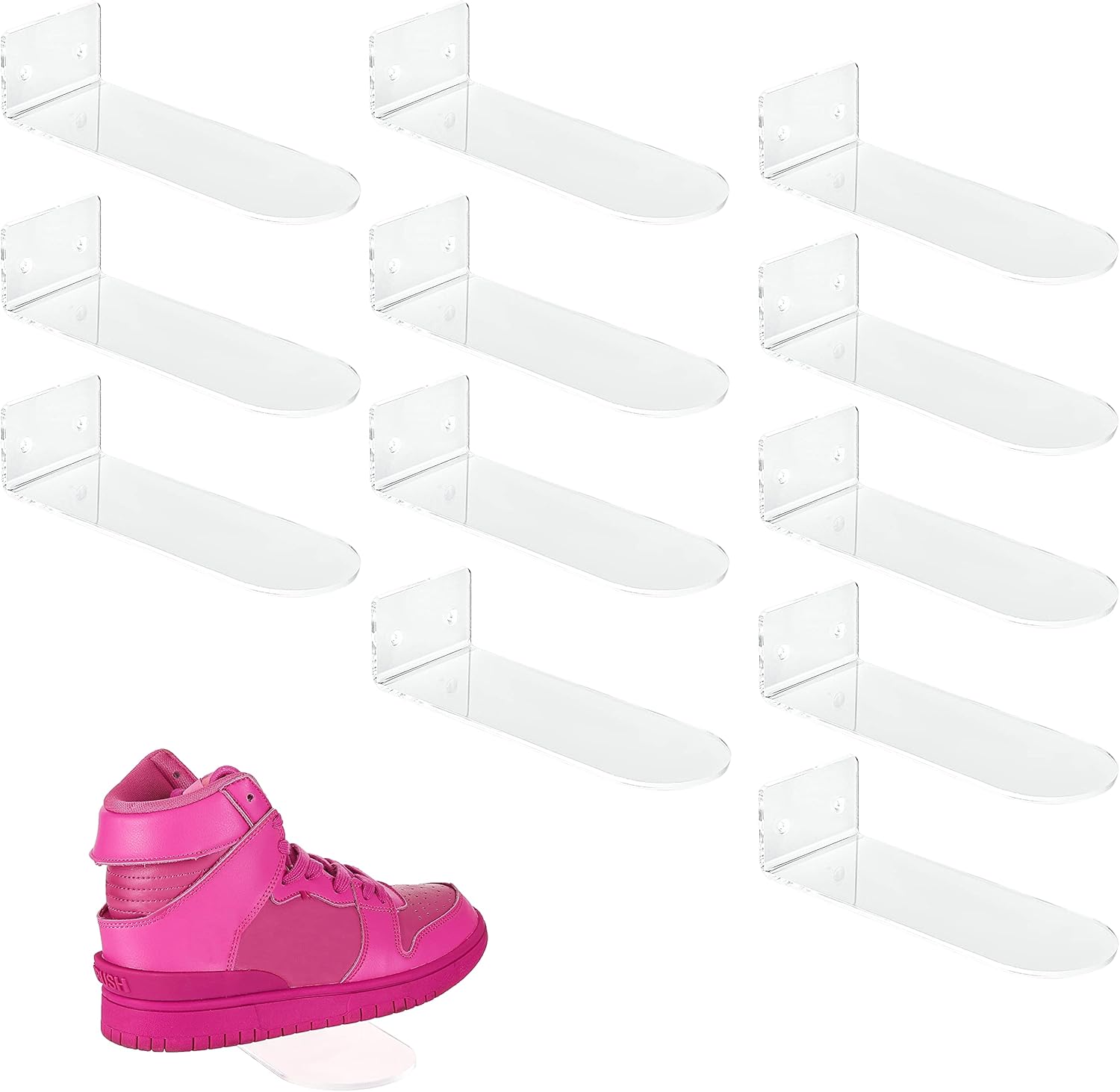 IEEK 12 Pack Floating Shoe Display Shelf