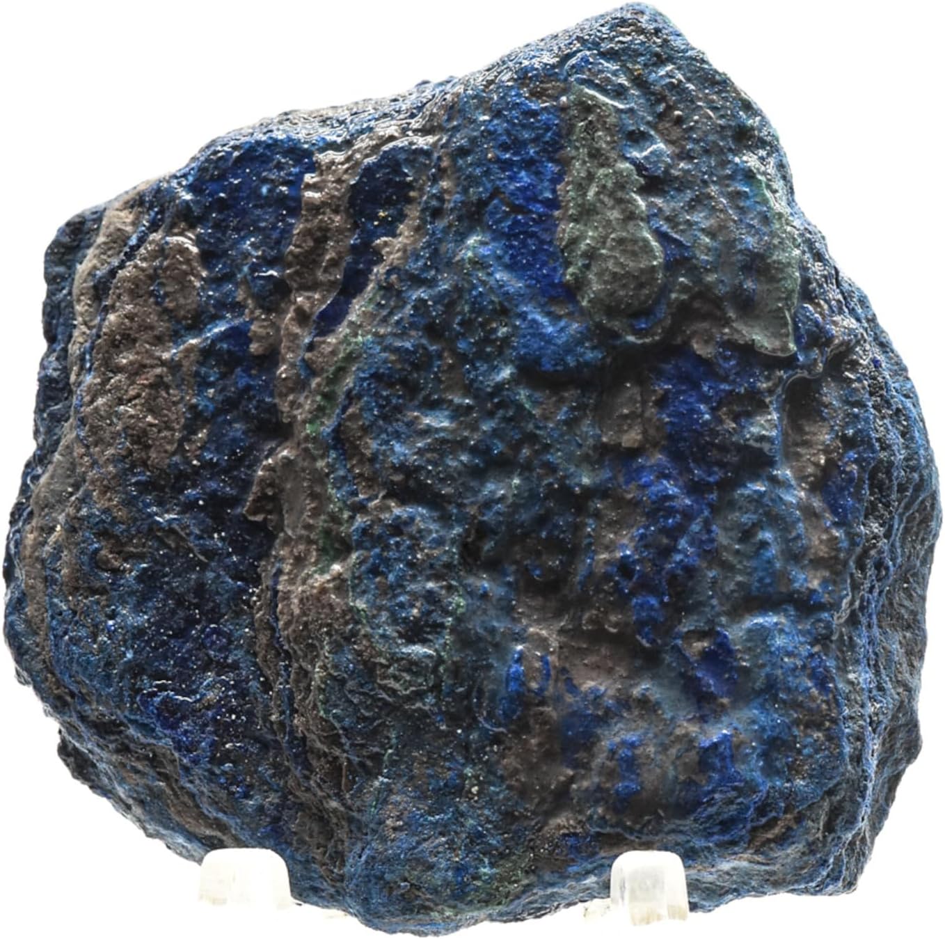 150ct 45mm Rich Blue Azurite Rough Slice Natural Decor Stone