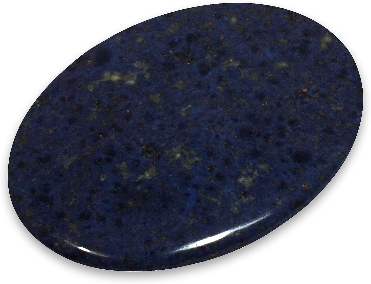 CrystalAge Dumortierite Palm Stone 70x50mm