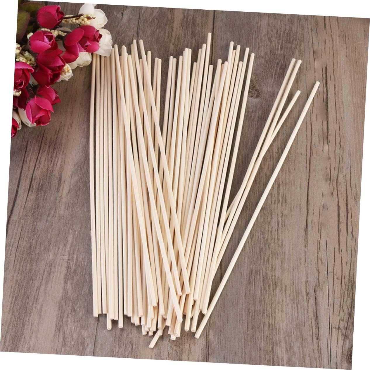 Garneck 100pcs Natural Rattan Diffuser Sticks for Home Aromatherapy