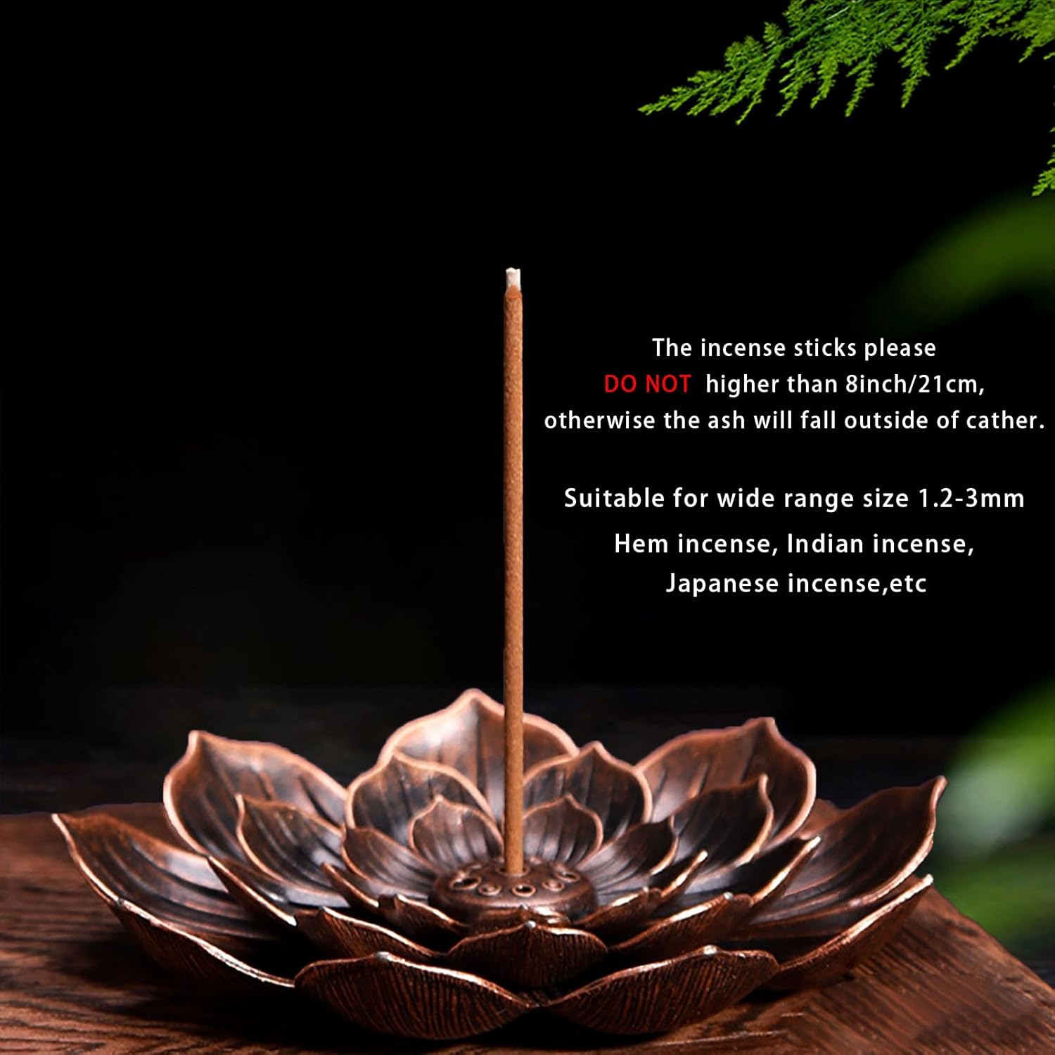 Careyoungs Incense Holder with Detachable Ash Catcher