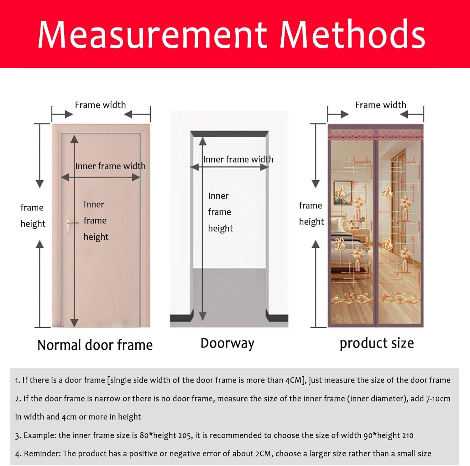 Winter Thicken Cotton Magnetic Door Curtain
