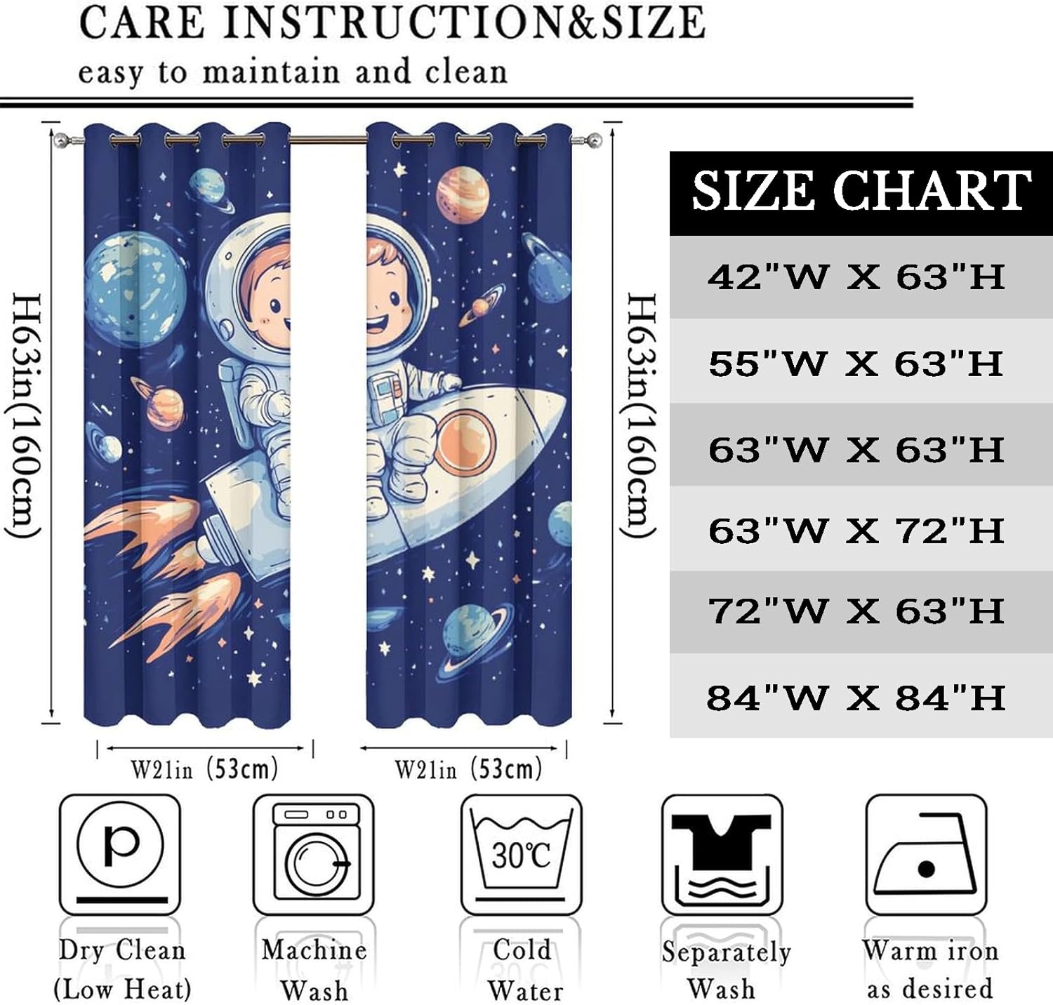 Custom Curtains Set of 2 Panels for Windows