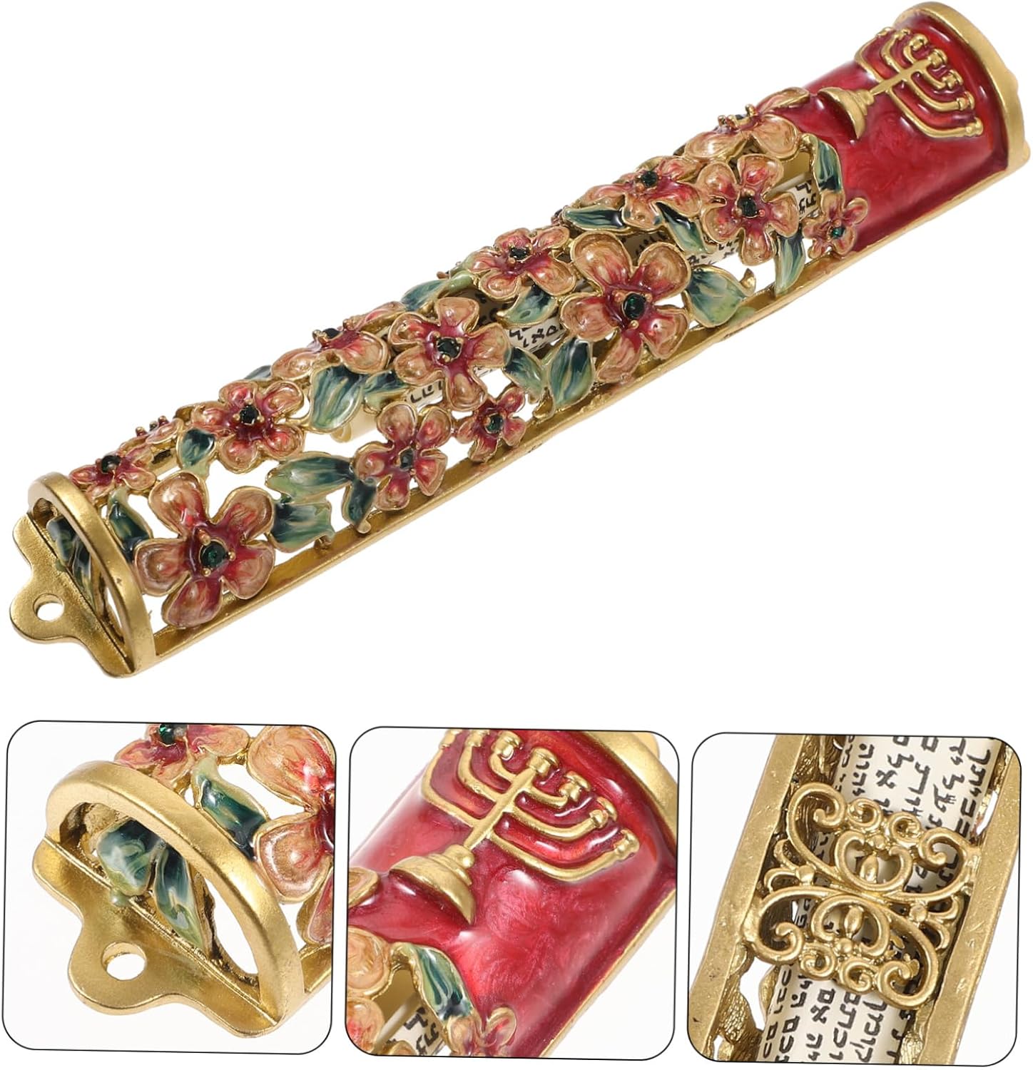 Jewish Mezuzah Scroll Decor for Door Blessing