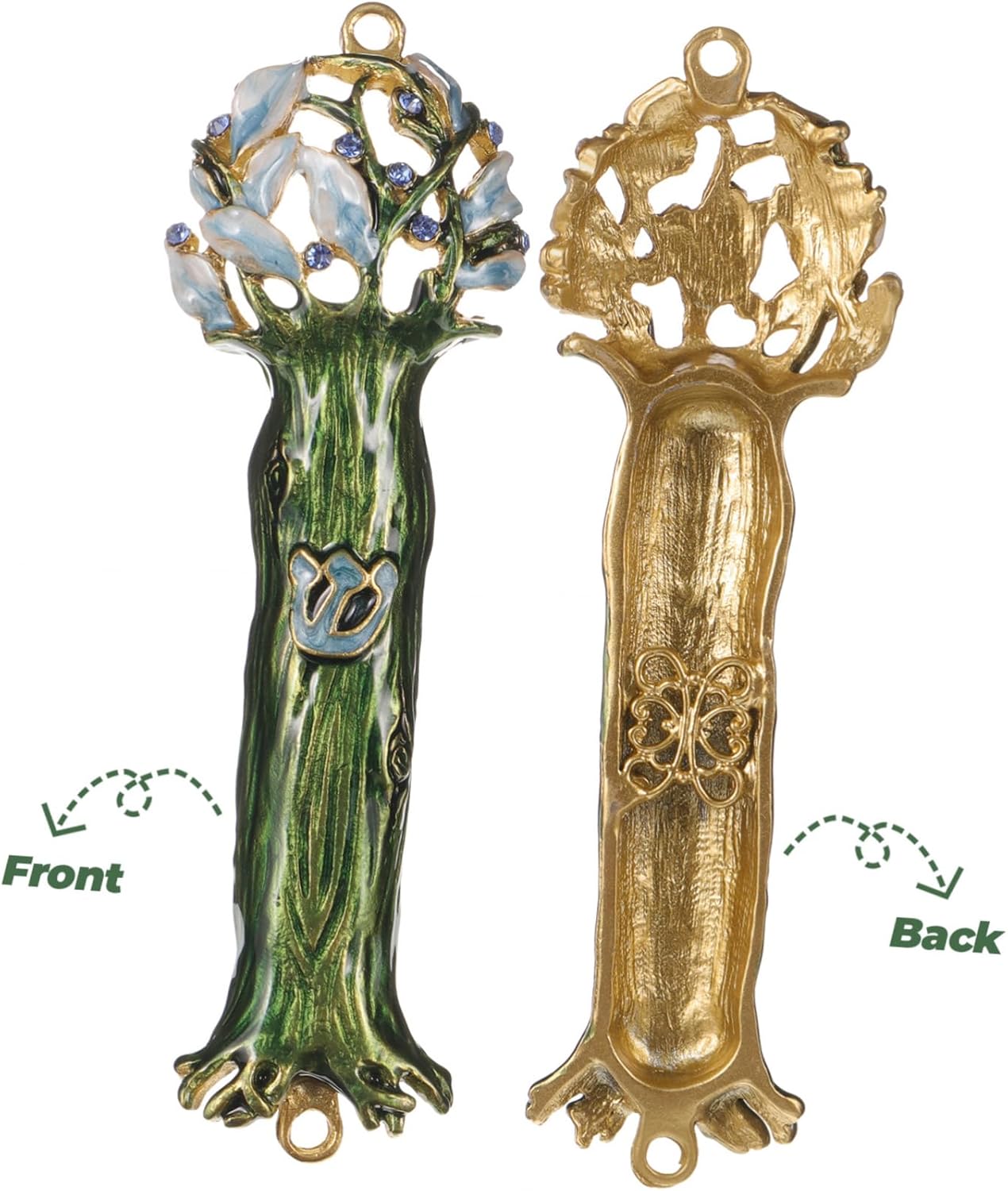 LIFKOME Retro Alloy Mezuzah Decor for Front Door