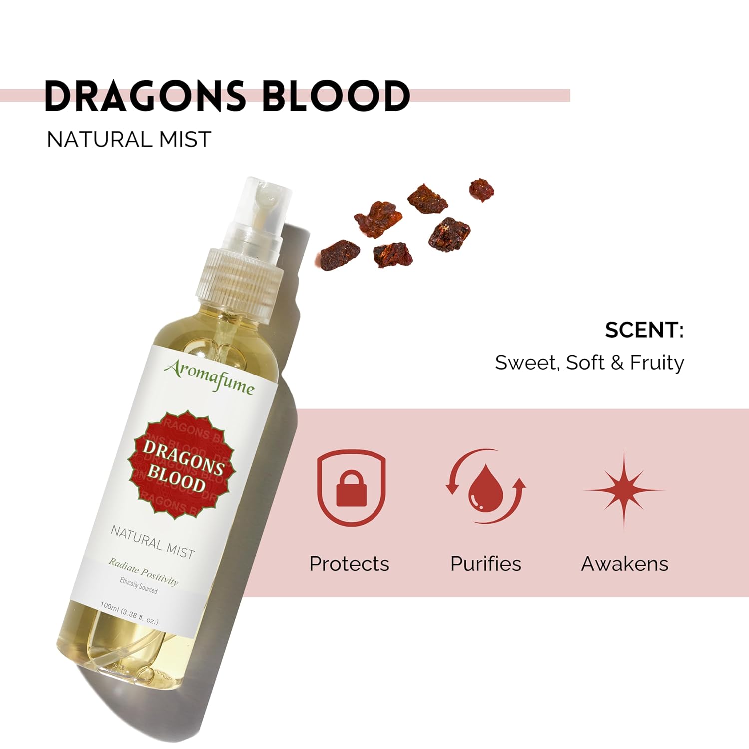 Dragons Blood Natural Resin Mist Spray 100ml for Spirituality and Rituals