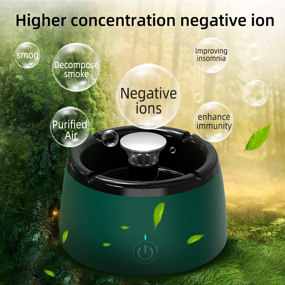 TOBOWON Smokeless Ashtray Indoor with Air Purifier