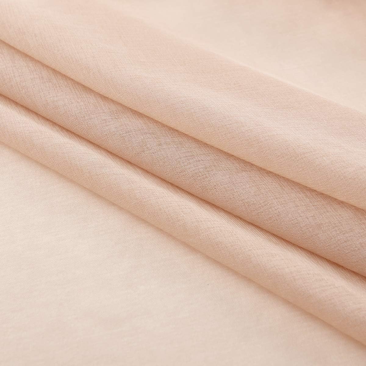 Taupe Brown Sheer Curtains 95 Inch Length 2 Panels