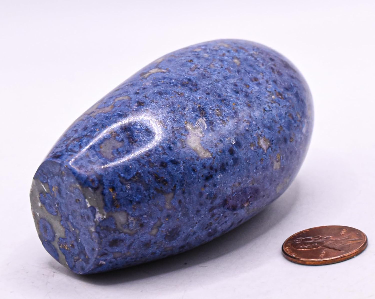 3 Inch Dumortierite With Quartz Inclusions Natural Orb
