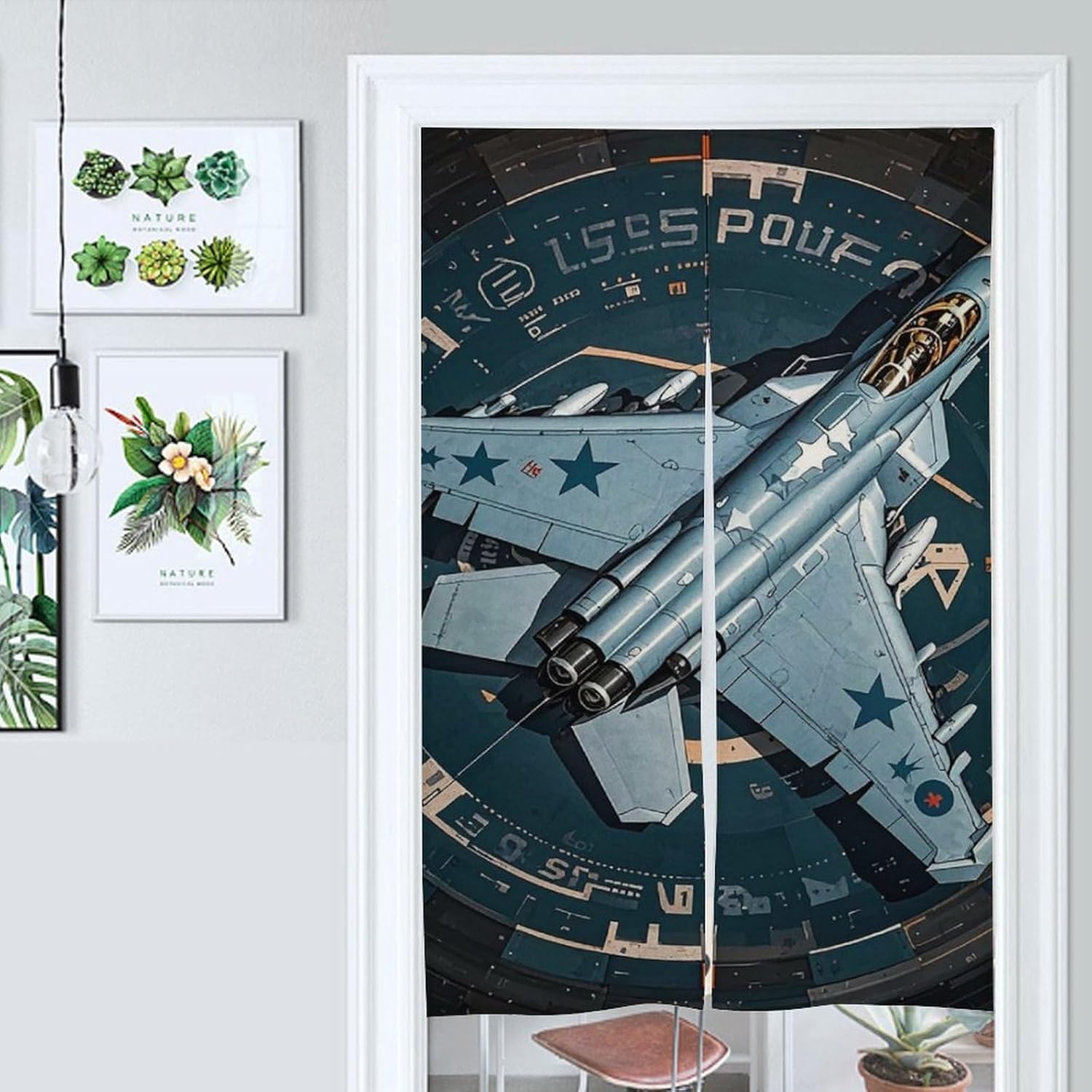 Air Force Fighter Jet Door Cover Curtain 57x17 Inches 1