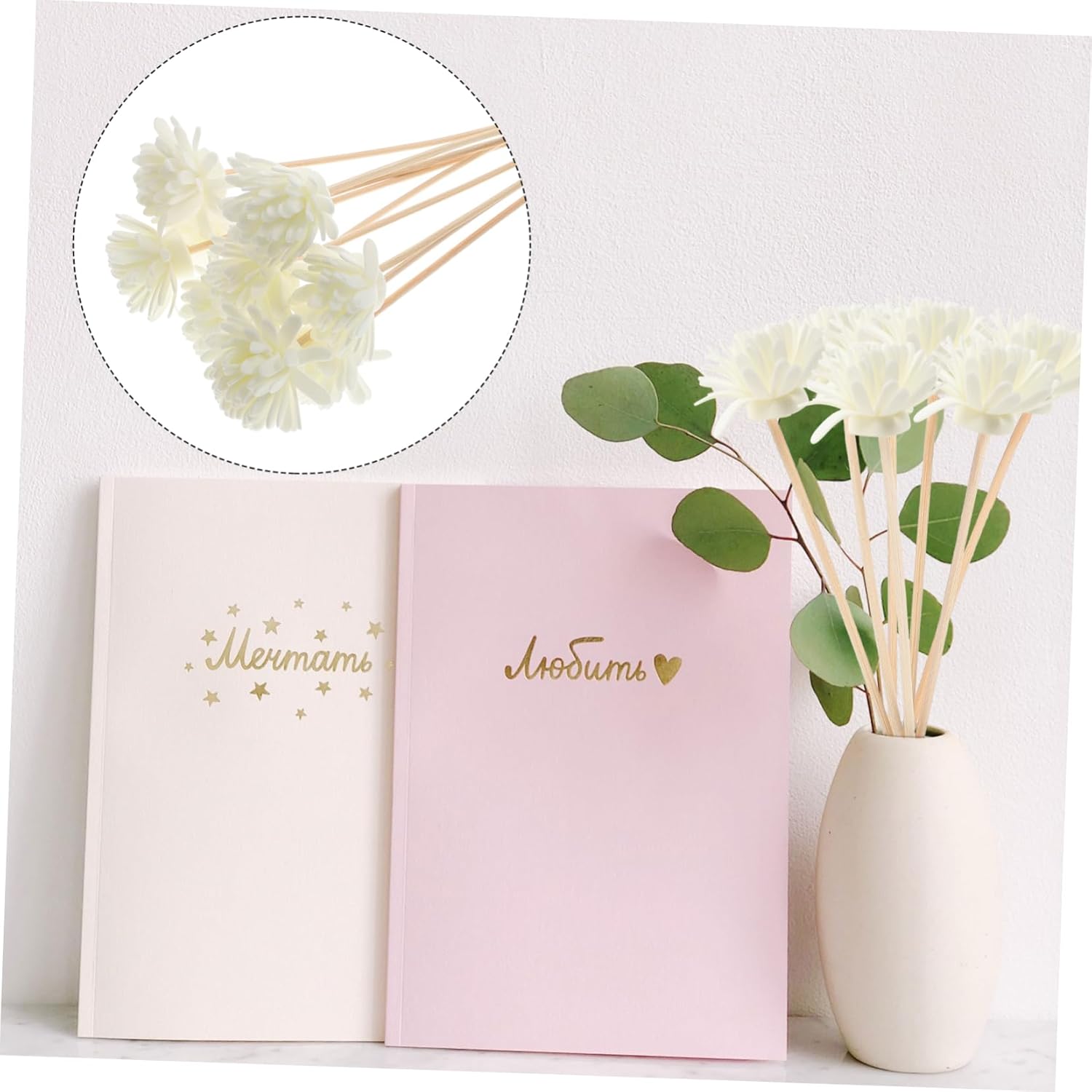 10pcs Chrysanthemum Diffuser Sticks with Essential Oil