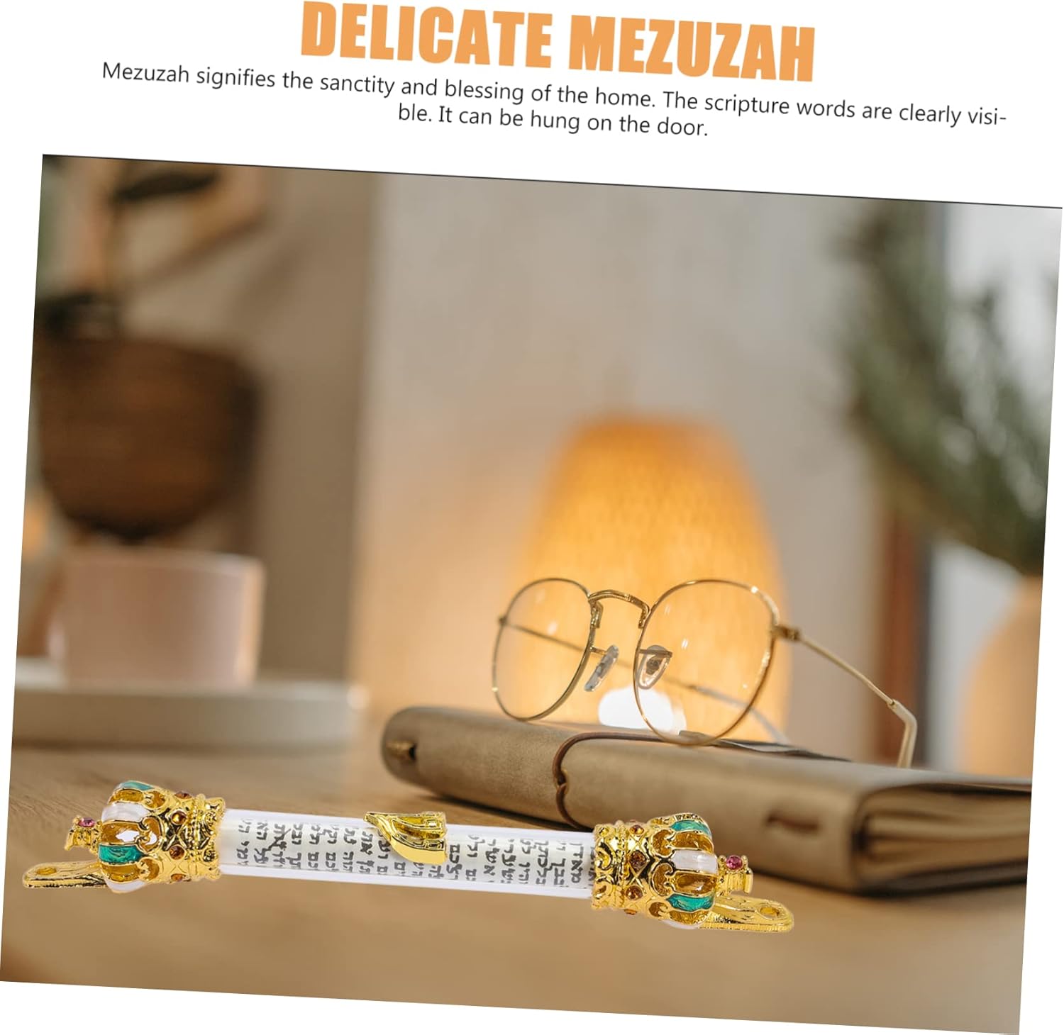 Stobaza Retro Metal Mezuzah Scripture Door Decor