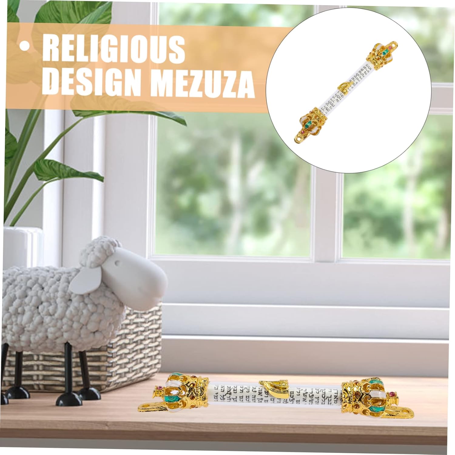 Levemolo Religious Metal Mezuzah for Home Door