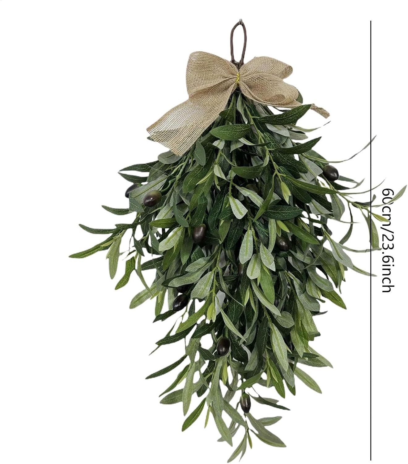 Olive Swag Wreath 24 Inch Artificial Greenery Garland