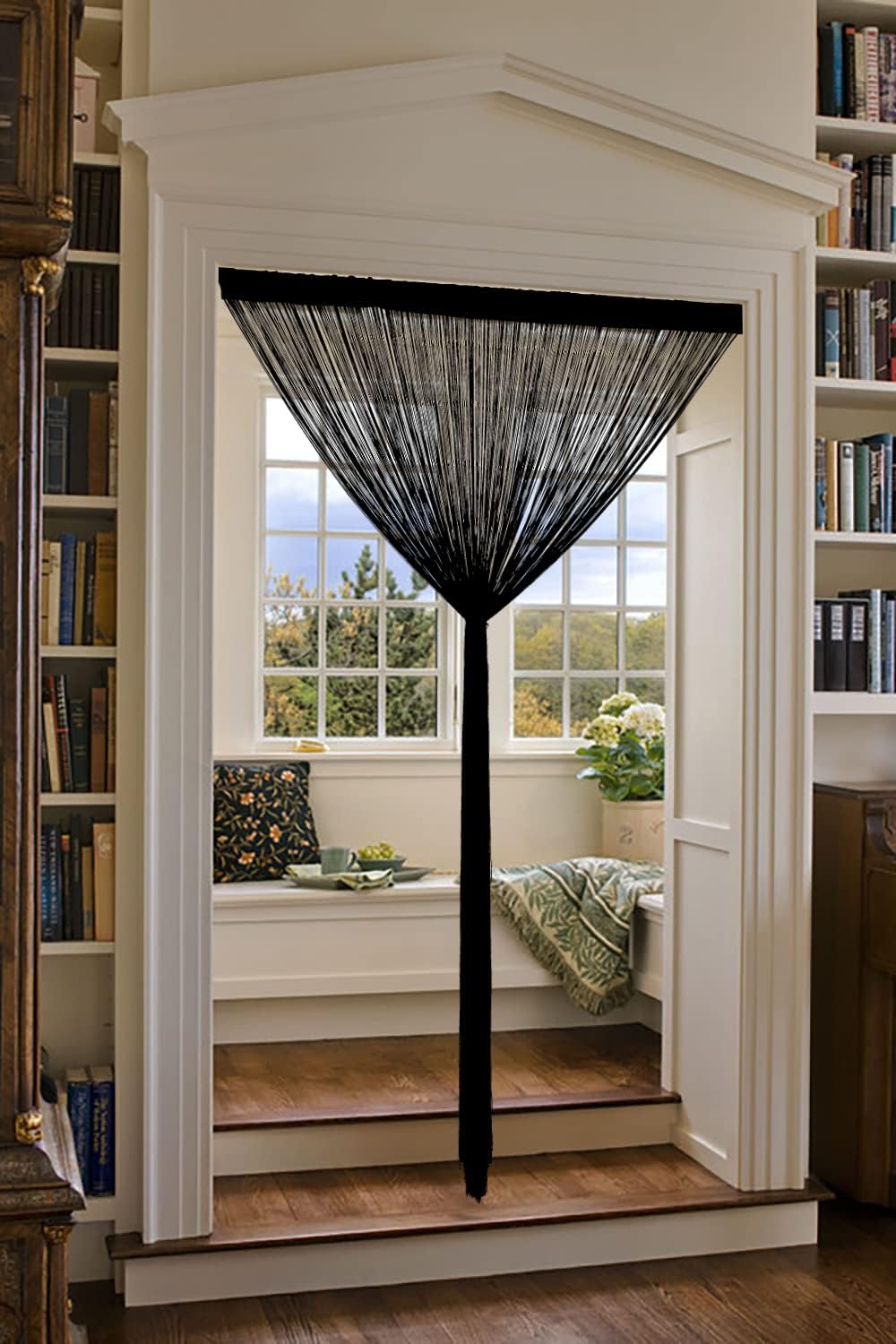 YIIBAII Door String Curtains Black 39x110