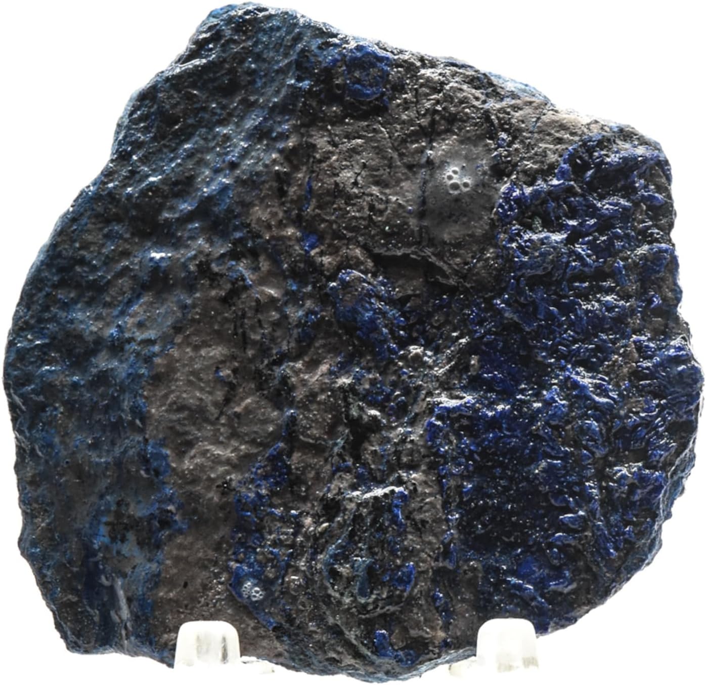 150ct 45mm Rich Blue Azurite Rough Slice Natural Decor Stone