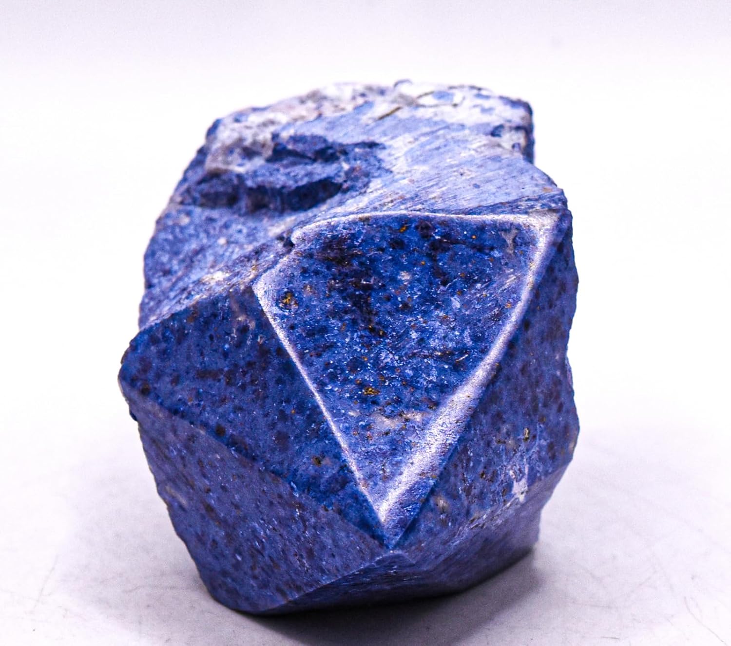 29 Inch Rich Blue Dumortierite with Quartz Carved Point Collectible Gemstone