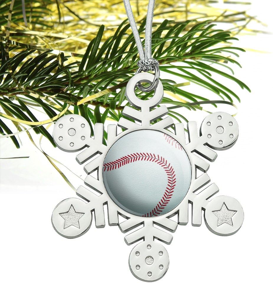 GRAPHICS MORE Christmas Tree Metal Snowflake Ornament
