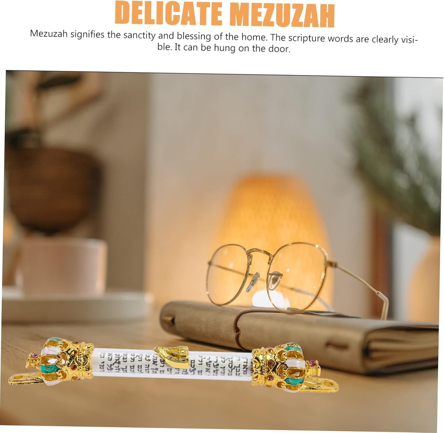 Levemolo Religious Metal Mezuzah for Home Door