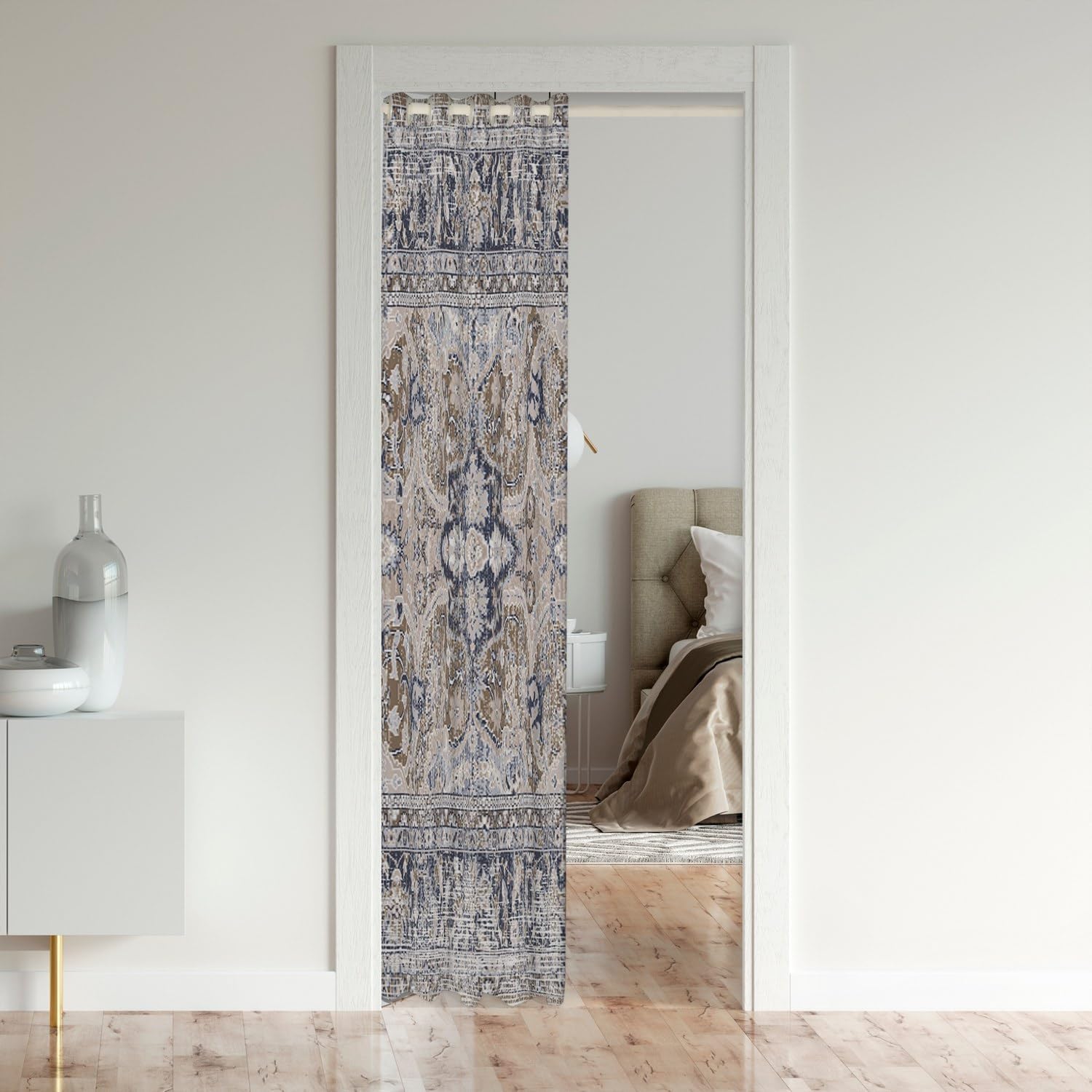 Erosebridal Antique Door Curtain with Damask Floral Design