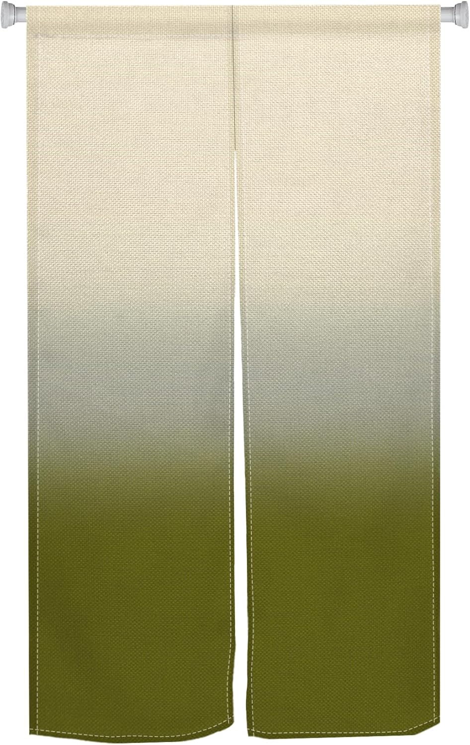 Japanese Noren Door Curtain with Gradient Print for Privacy Partition