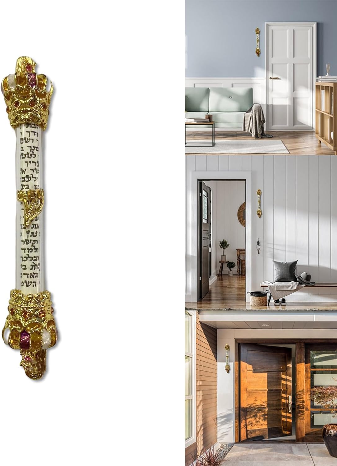 1PC Religious Holy Scroll Retro Decor Mezuzah Door Hanger