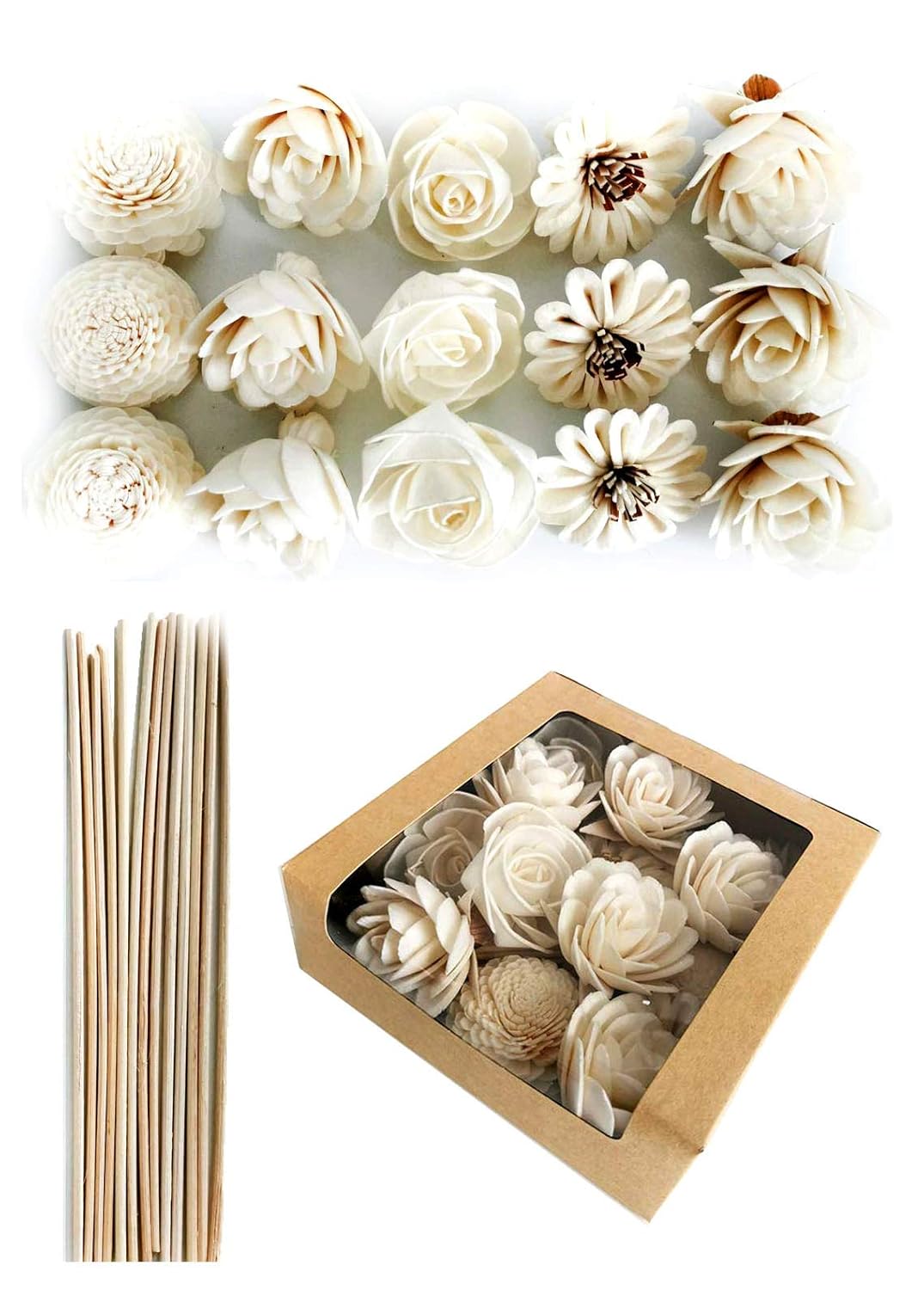 DIY Sola Flower Diffuser Set with Reed Sticks
