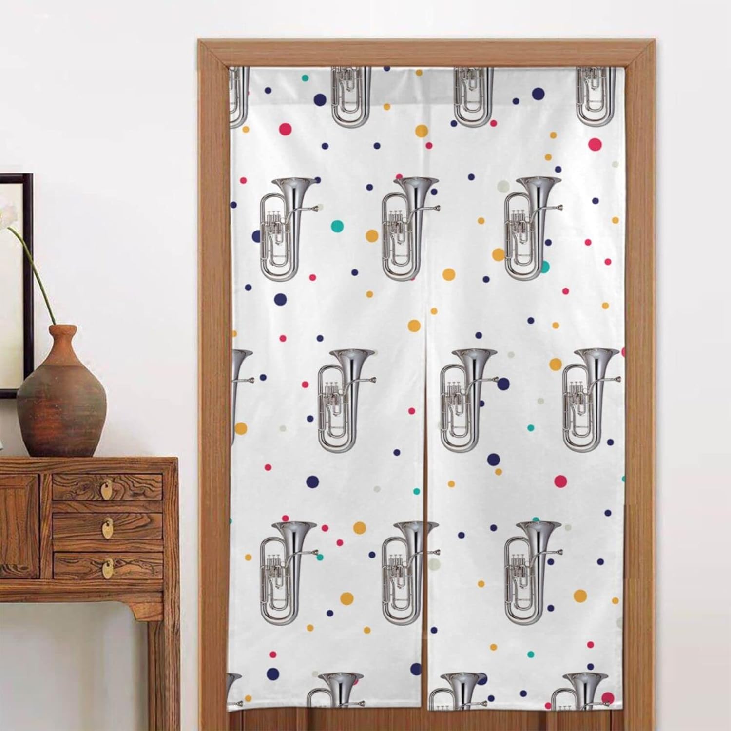Peynir Euphonium Door Curtain Japanese Style Noren Decor