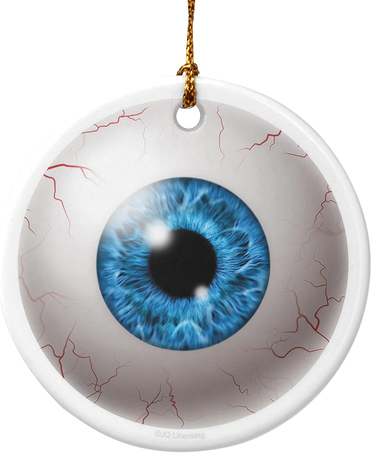 GRAPHICS AND MORE Blue Eyes Porcelain Christmas Ornament