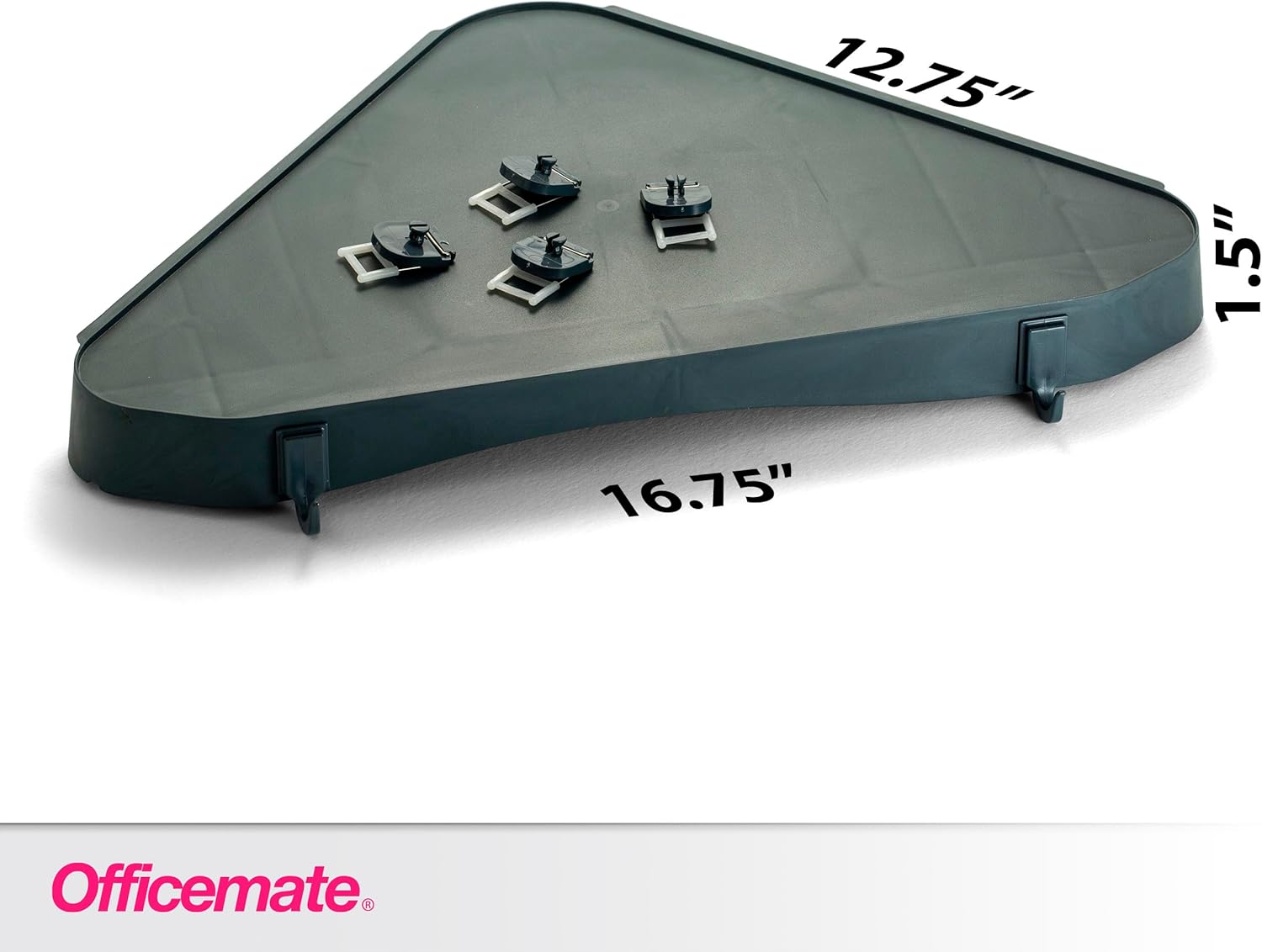Officemate Verticalmate Corner Shelf Slate Gray