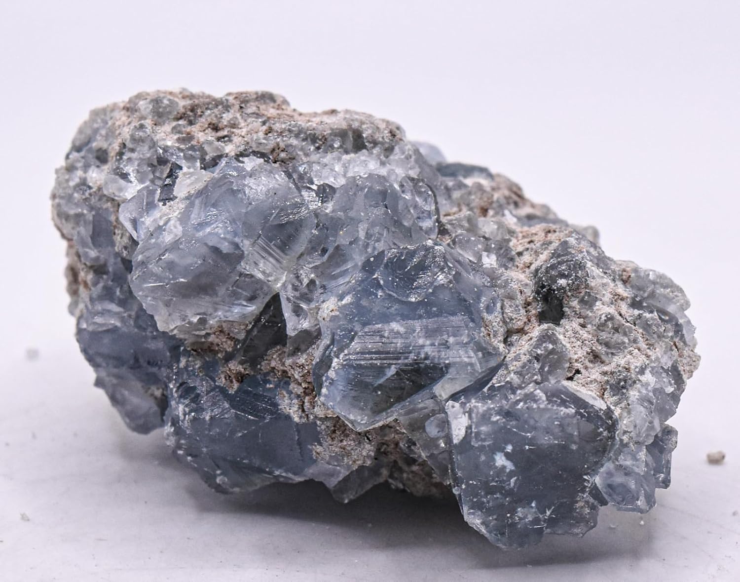 Blue Celestite Druzy Cluster 27 Inch Natural Gemstone
