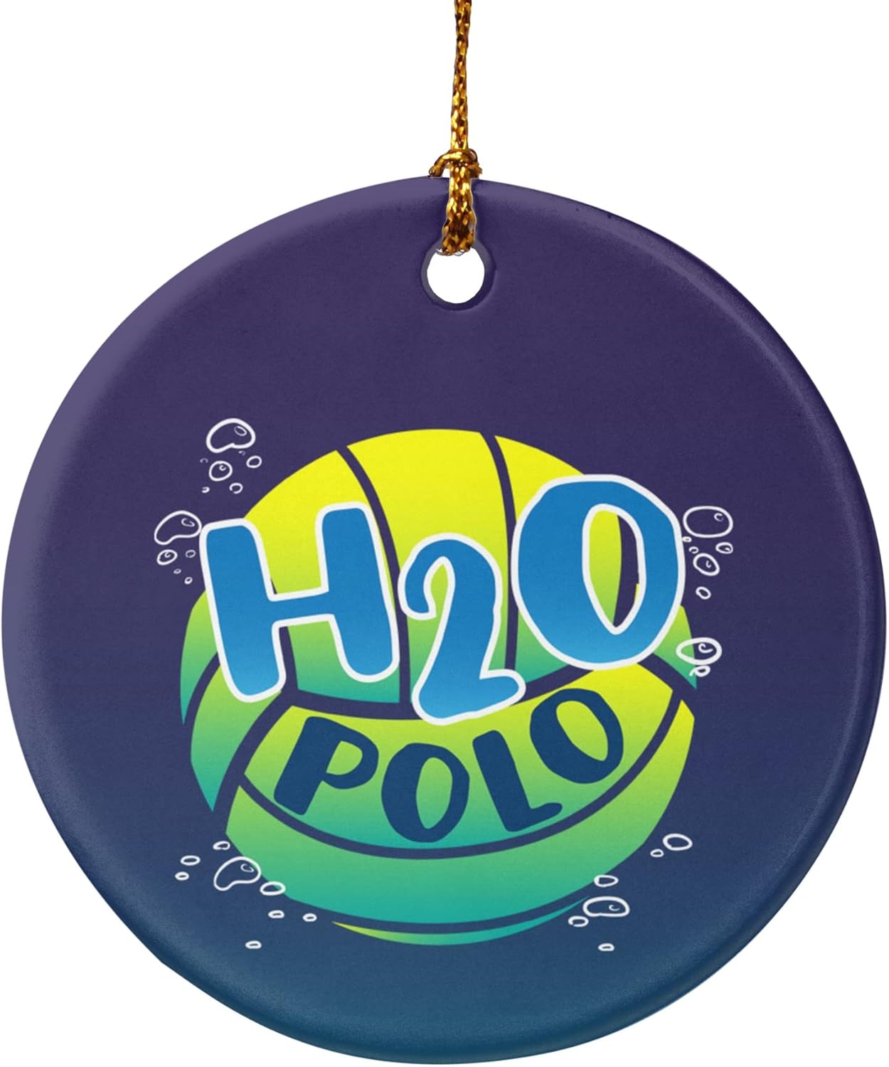 GRAPHICS AND MORE Water Polo Ball Porcelain Christmas Ornament 28 Inches