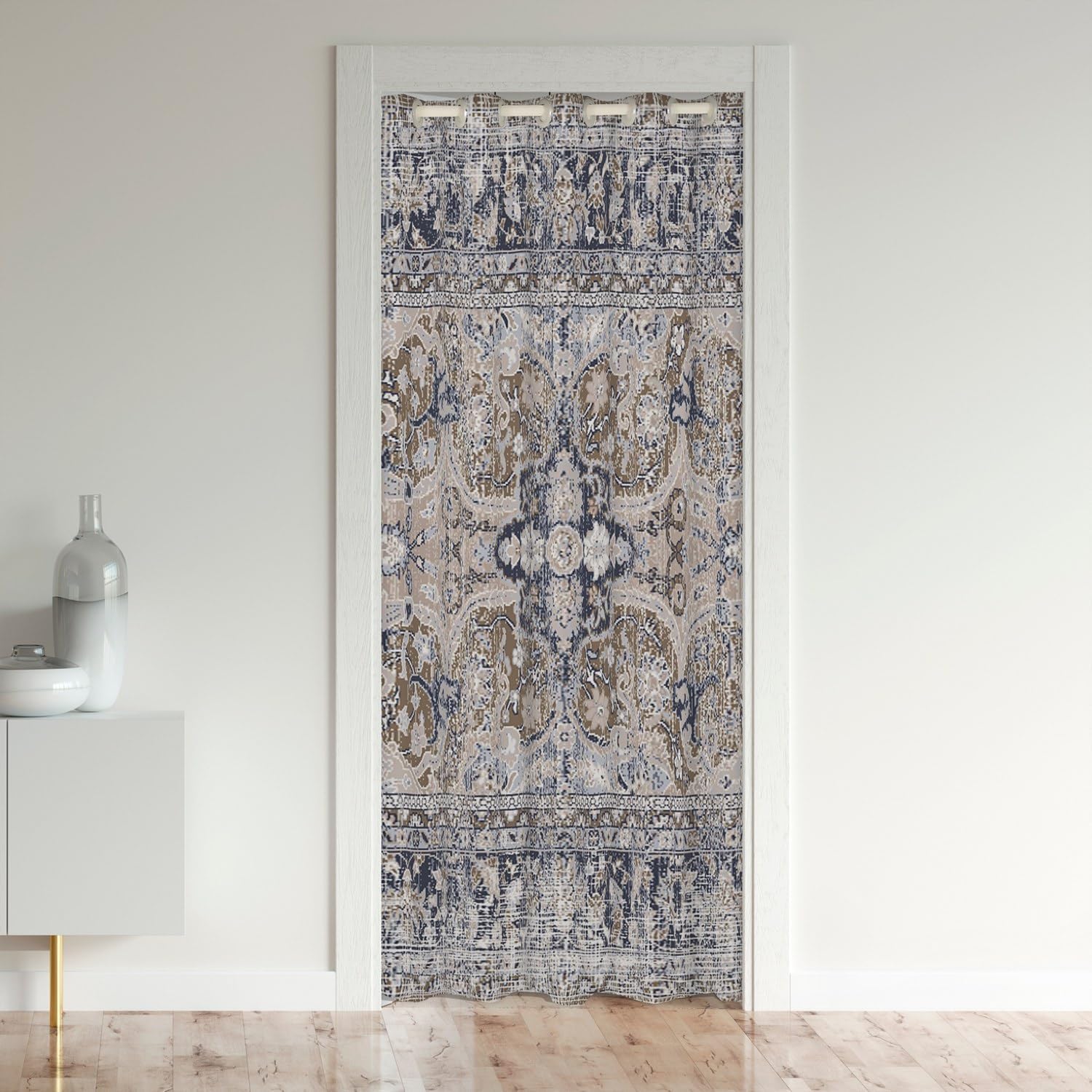 Erosebridal Antique Door Curtain with Damask Floral Design