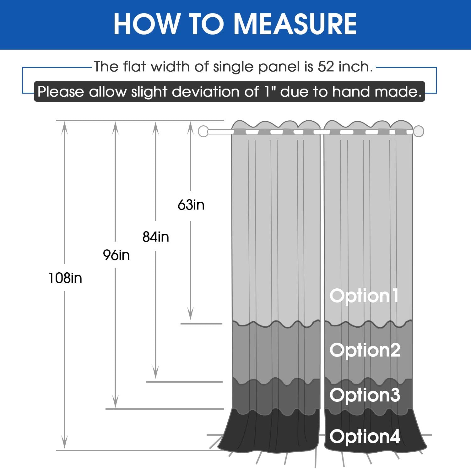 HOMEIDEAS 2 Panel Dark Grey Faux Silk Blackout Curtains
