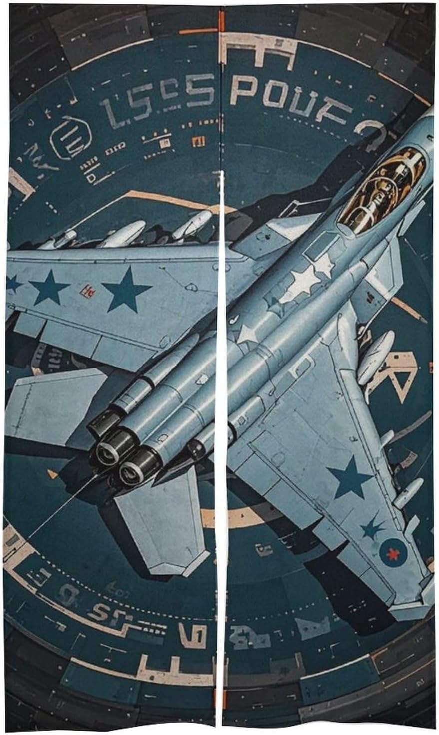 Air Force Fighter Jet Door Cover Curtain 57x17 Inches 1