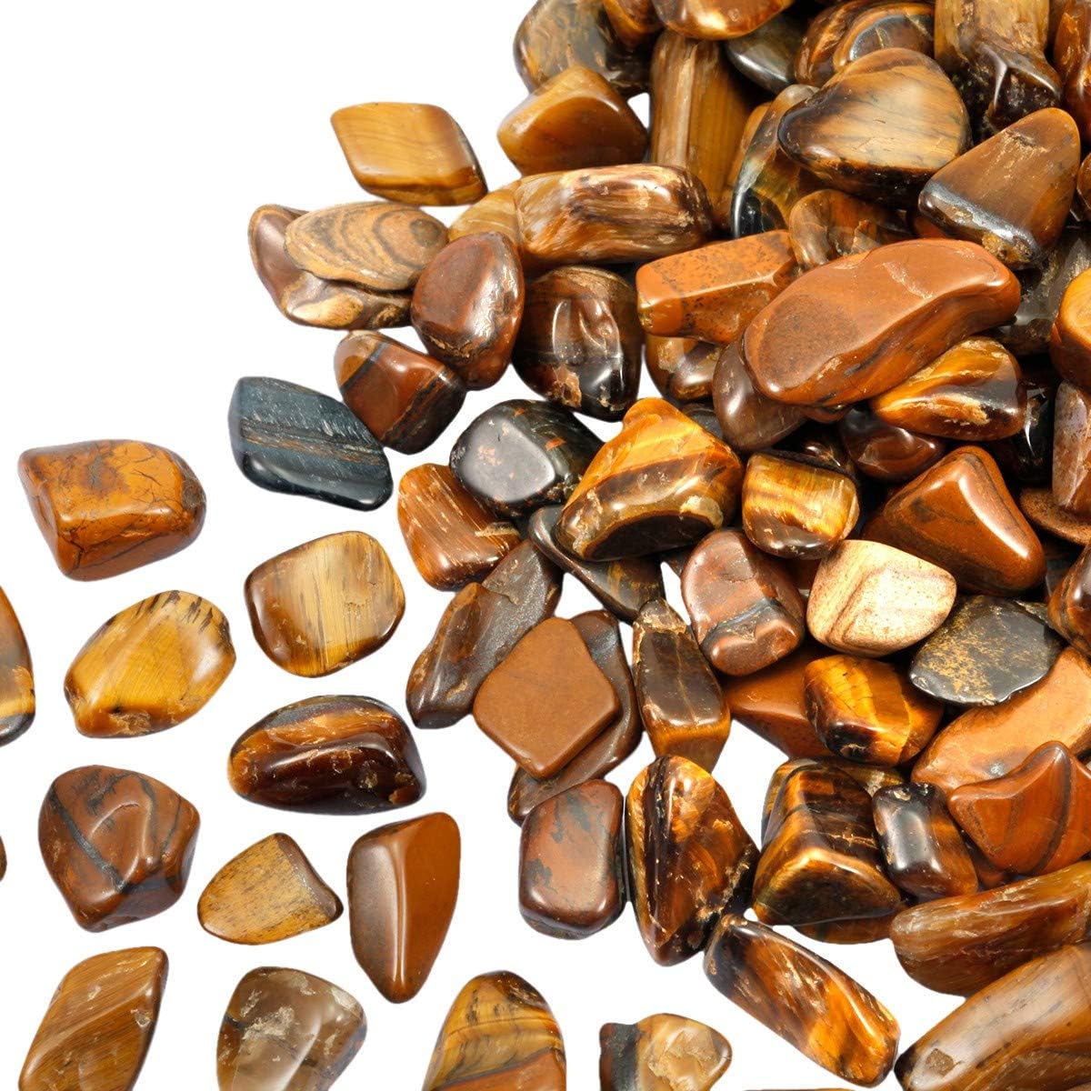 SUNYIK Tigers Eye Lapis Lazuli Crushed Healing Stones Pack of 2