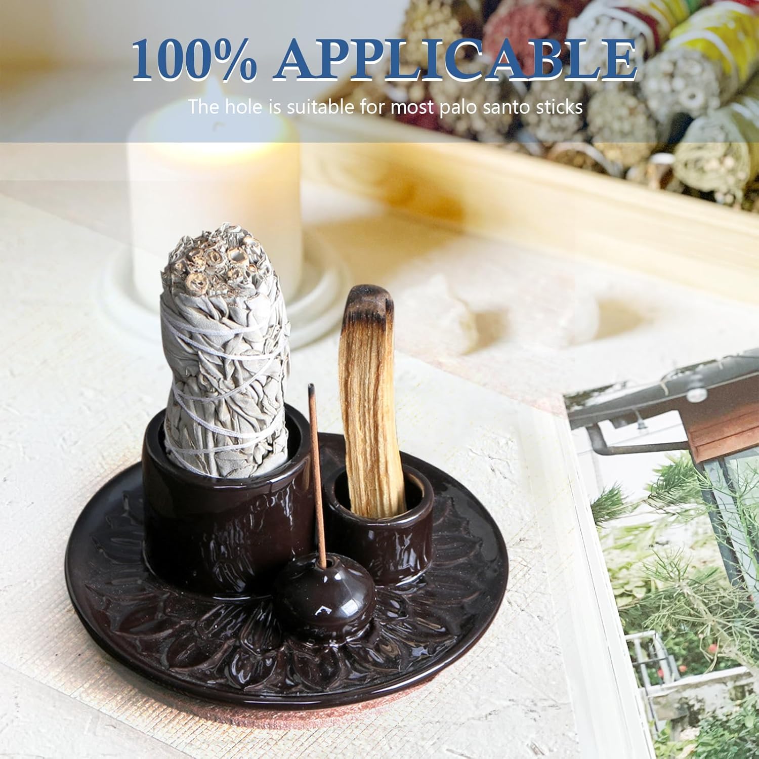 Meltset M Palo Santo Holder 4 in 1 Ceramic