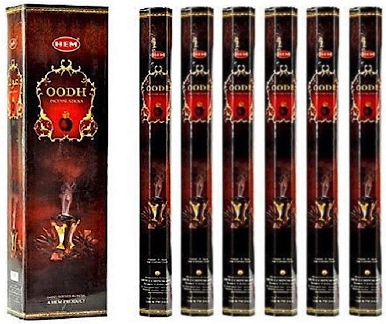 HEM Oodh Incense Sticks 100 Sticks 5 Boxes 9 Inches
