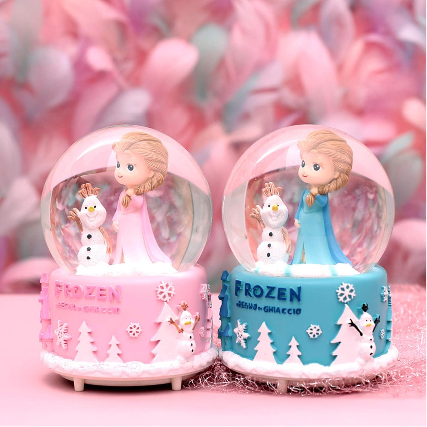 VECU Snow Globe for Kids with Music and Lights