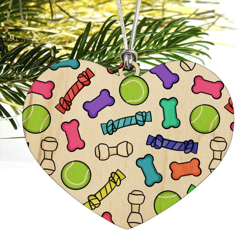 Graphics More Heart Shaped Wooden Christmas Ornament 1