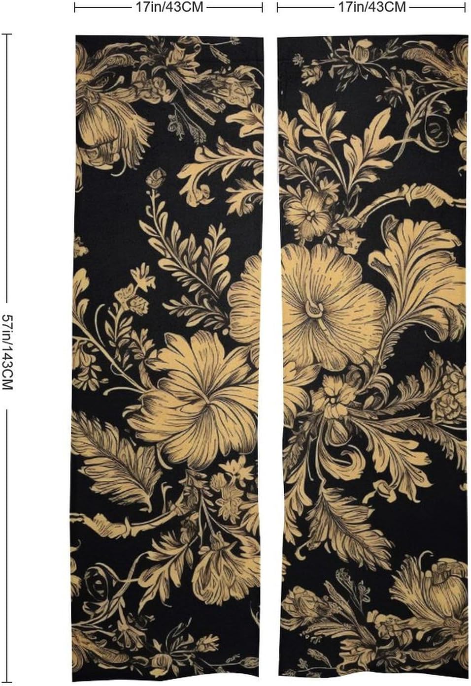 Japanese Noren Door Curtain with Gold Frame Print