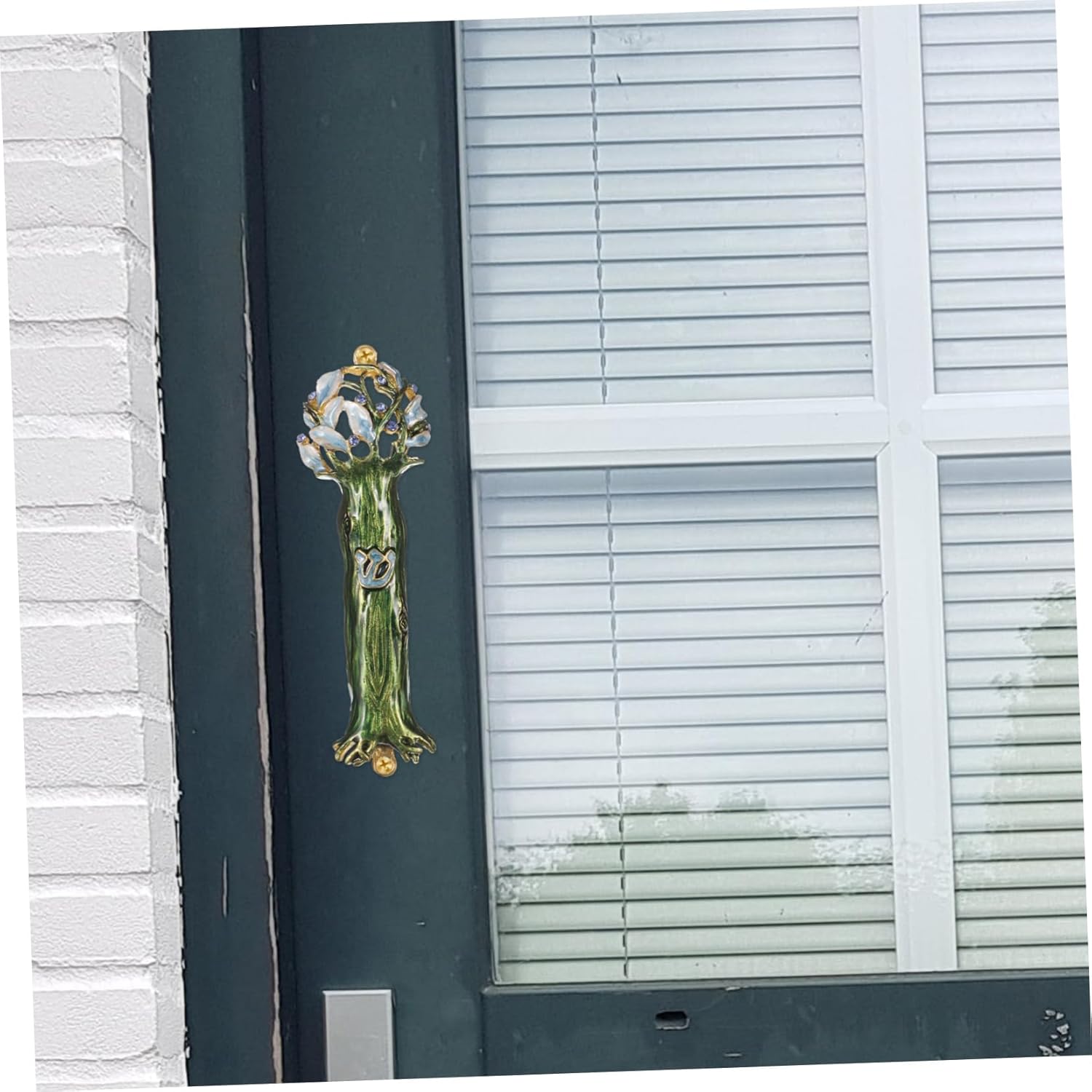 LIFKOME Retro Alloy Mezuzah Decor for Front Door