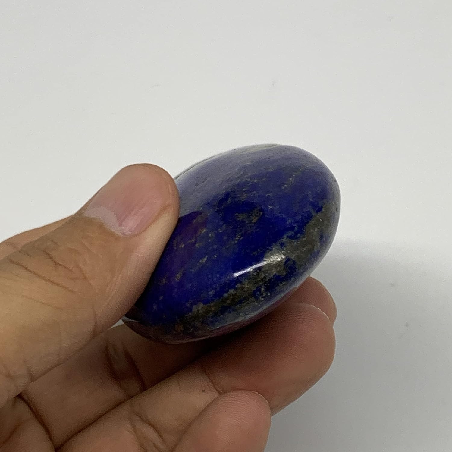 1392g Natural Blue Lapis Lazuli Palm Stone from Afghanistan