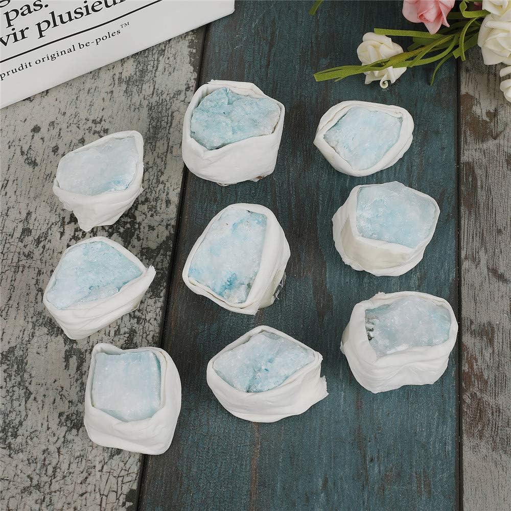 Rough Gemstone Flat Box - Blue Aragonite 7x5x2
