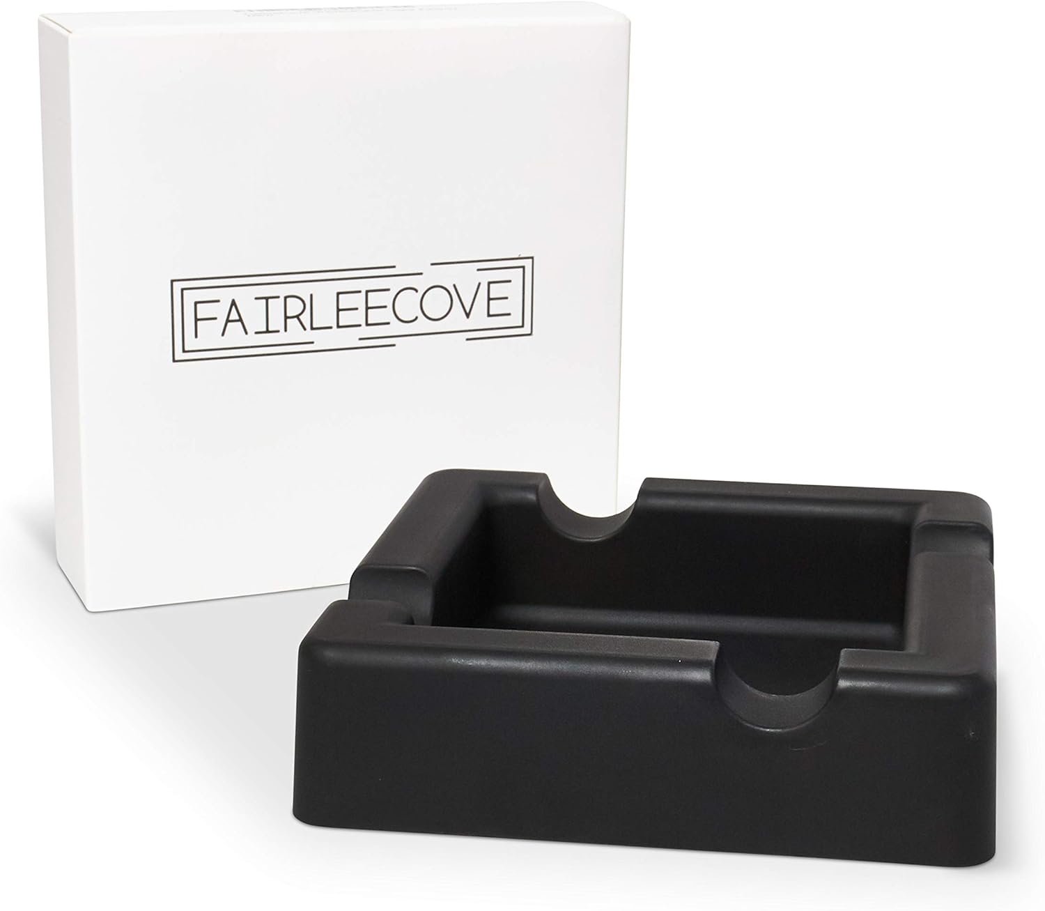 Sturdy Silicone Ashtray for Large Cigars - Matte Black